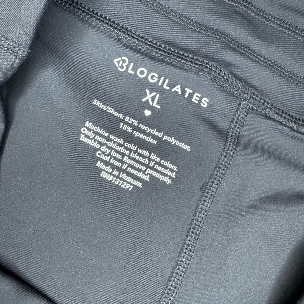 Blogilates Women’s Trailblaze Split Skort - Black Size Extra Large NWT - Picture 8 of 9
